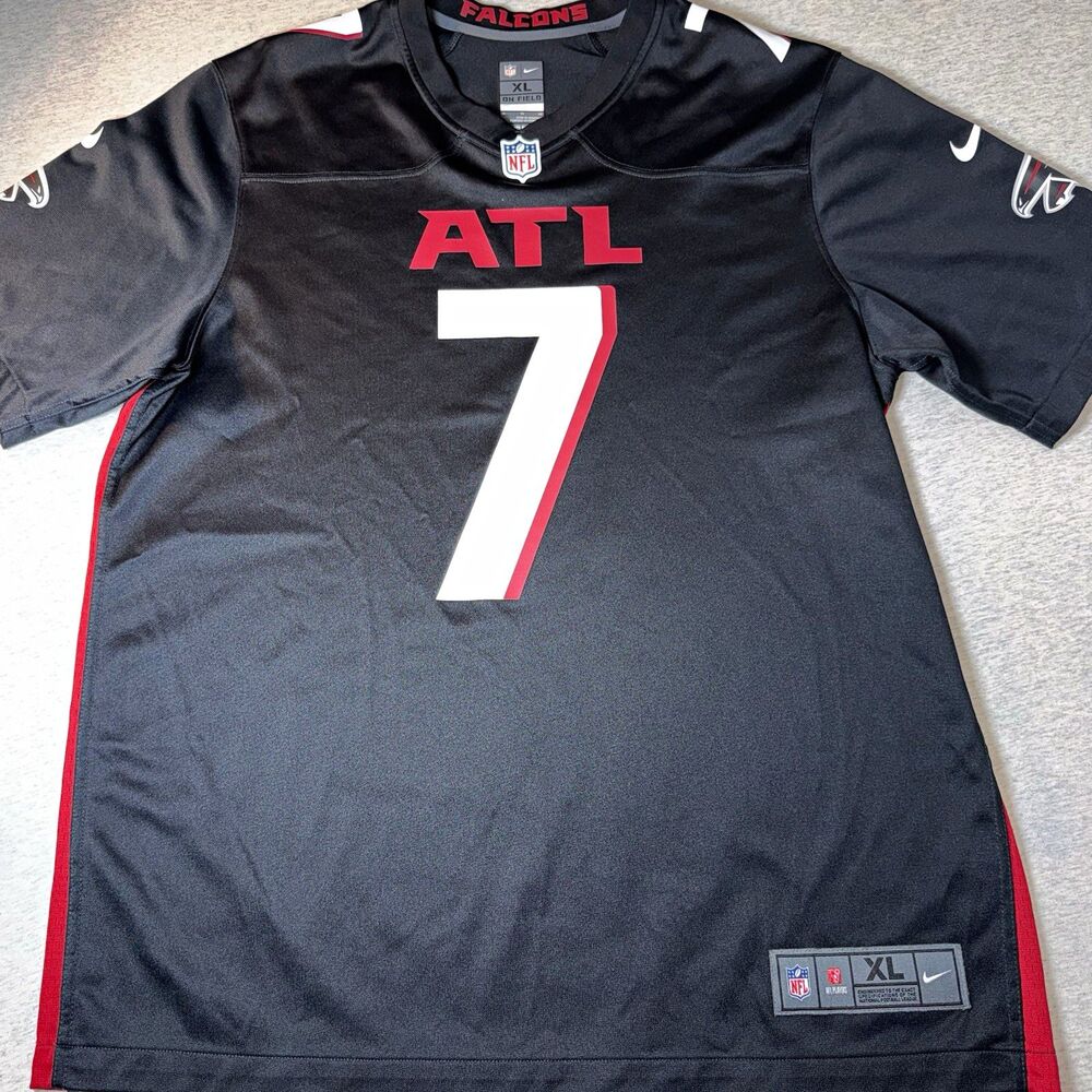 Nike NFL On Field Atlanta Falcons Bijan Robinson #7 Black Jersey Size XL